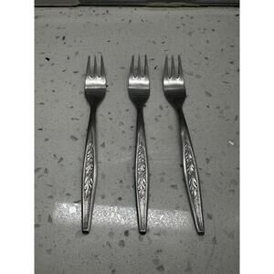 Lot of 3 REF2 STAINLESS STEEL by Regent Sheffield Cocktail Forks JAPAN